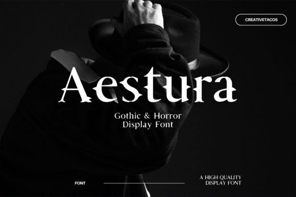 Aestura: The Gothic Font for Bold, Spooky Designs