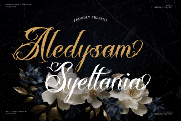 Aledysam Syeltania: A Versatile Tattoo Font for Modern Design Projects
