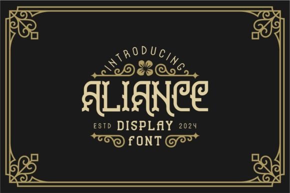 Aliance: A Vintage Font That Brings Victorian Elegance to Modern Designs