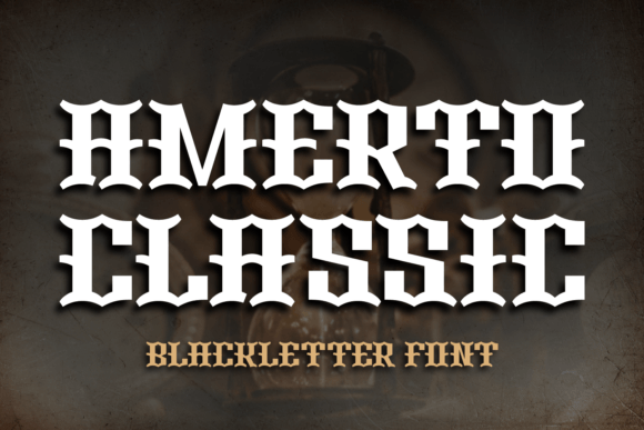 Amerto Classic: A Timeless Blackletter Font for Sophisticated Typography