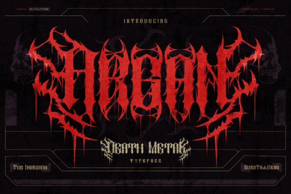 Argan: A Font for Dark and Aggressive Design Aesthetics