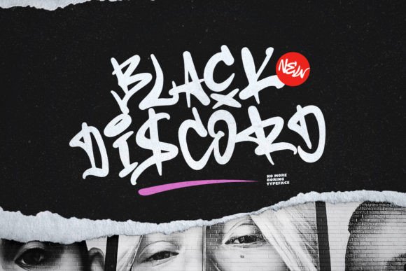 Black Discord: The Urban Typography Solution for Bold Design Projects