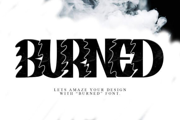 Burned Font: A Striking Display for Bold and Visceral Design Projects