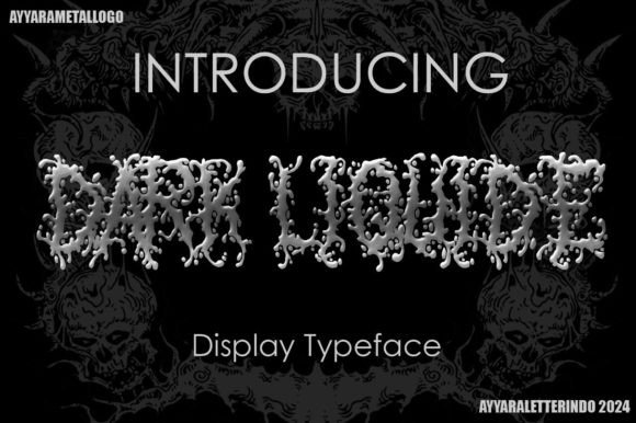 Dark Liquide: The Ultimate Display Typeface for Bold Branding and Metal Band Logos