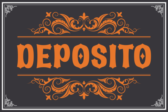 Deposito: A Timeless Blackletter Font for Modern Design and Branding