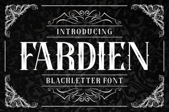 Fardien: Elevating Visual Impact with Bold Gothic Typography