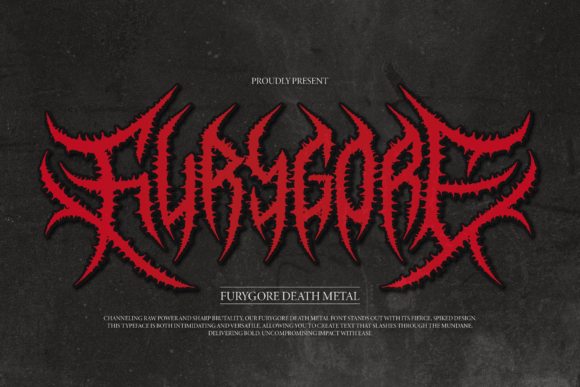 Furygore: A Bold and Aggressive Death Metal Font