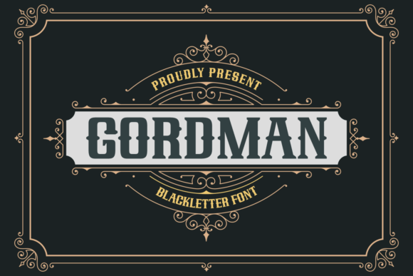 Gordman: Elevating Apparel with Modern Blackletter Design