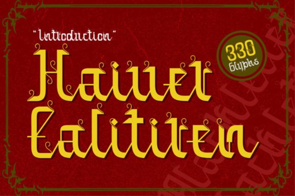 Haiver Ealitiren: A Modern Gothic Font for Creative Projects