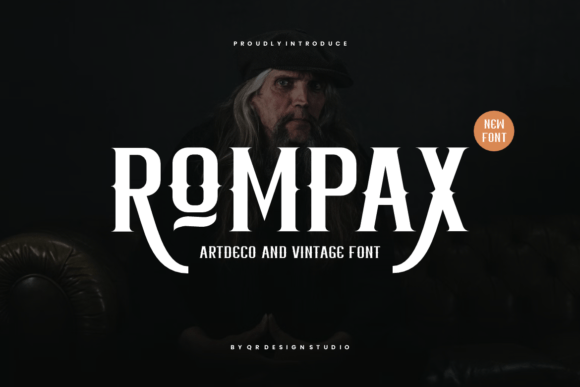 Rompax: A Font That Merges Art Deco Boldness with Vintage Elegance