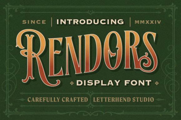 Ronders: A Bold Vintage Typeface for Modern Creative Projects