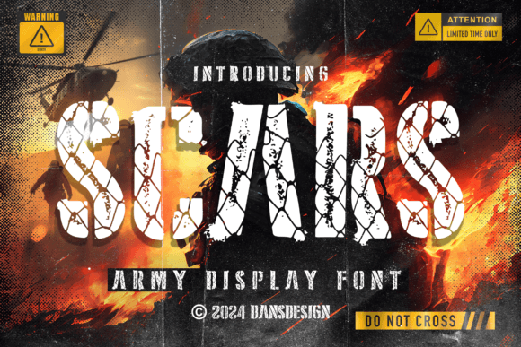 SCARS: A Bold Display Font with a Rugged Edge