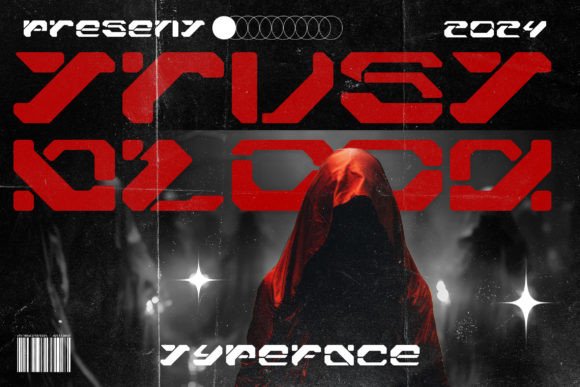 Trust Blood and Trust Blood Typeface Y2k Font: A Modern Twist on Retro Design