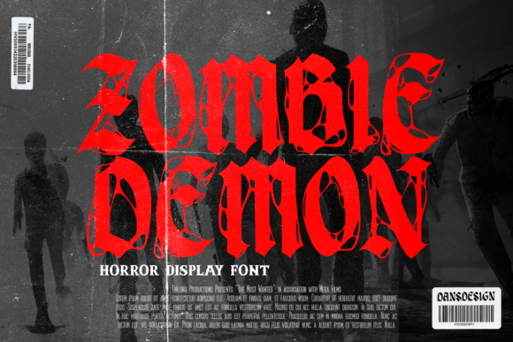Zombie Demon: A Font That Brings Dark Aesthetics to Life